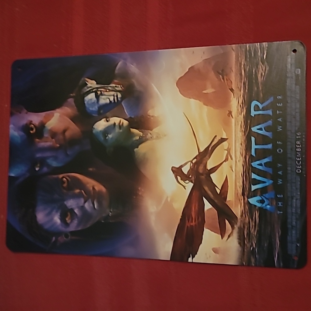 Avatar way of water metal sign